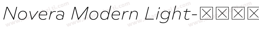 Novera Modern Light字体转换